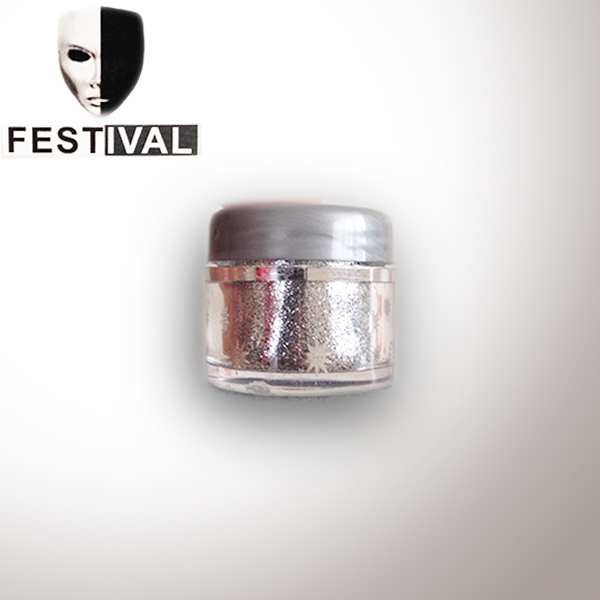 پودر اکلیل صورت - رنگ نقره ای (سایه اکلیلی) با برند فستیوال FESTIVAL - وزن خالص 8 گرم  