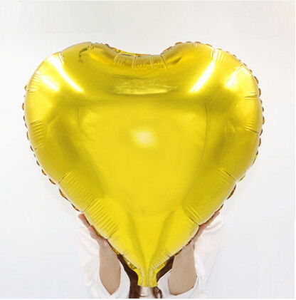 بادکنک فویلی ساده قلبی طلایی - 24 اینچ (60 سانت)