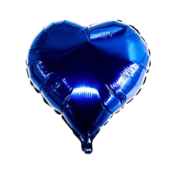 بادکنک فویلی ساده قلبی آبی پررنگ - 18 اینچ - 1 عدد