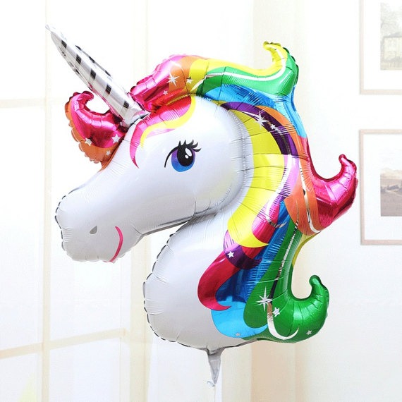 بادکنک فویلی اسب تک شاخ Unicorn - سایز کوچک کد 03