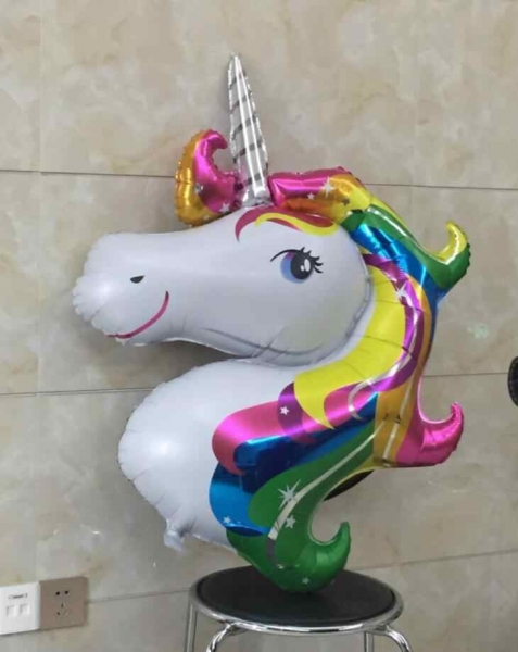 بادکنک فویلی اسب تک شاخ Unicorn - سایز متوسط کد 02