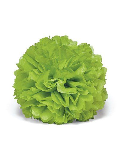 گل کاغذی سبز روشن (سبز سیب ترش)  Apple Green (پام پام-POM POM) - قطر 30 سانت  