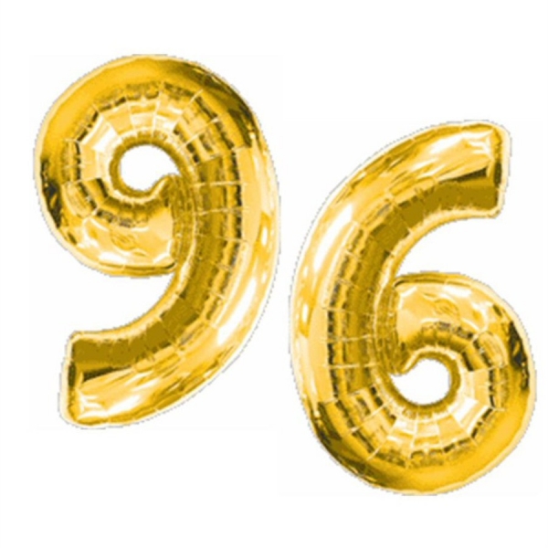 بادکنک فویلی عدد 6 (عدد شش) طلایی - 40 اینچ - با قابلیت گاز هلیوم - سوپر شیپ