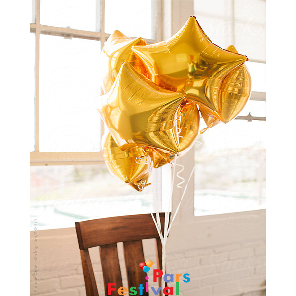 بادکنک فویلی ستاره طلایی - 18 اینچ (45 سانت)