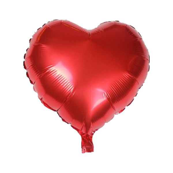 بادکنک فویلی ساده قلبی قرمز - 24 اینچ (60 سانت)
