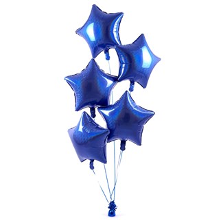 بادکنک فویلی ستاره آبی فیروزه ای تیره  (آبی تیره) - 18 اینچ (45 سانت)  