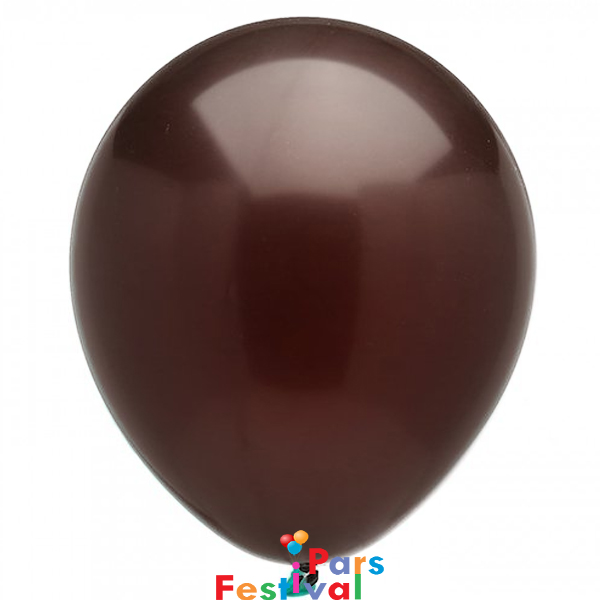 بادکنک قهوه ای شکلاتی ساده (مات) تایلندی - 12 اینچ - 6 عدد- Pastel Chocolate Brown