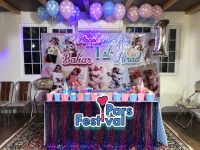 نمونه 204 - بادکنک آرایی به مناسبت جشن تولد 1 سالگی