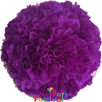 توپ گل میخک برای دکوراسیون - بنفش پررنگ - قطر 20 سانت