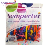 بادکنک ماری رنگارنگ 260 سمپرتکس Sempertex - تعداد در بسته 50 عدد