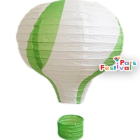 بالن آویزی کاغذی دکوری - طرح آبنباتی - رنگ سبز چمنی - قطر 40 سانت 