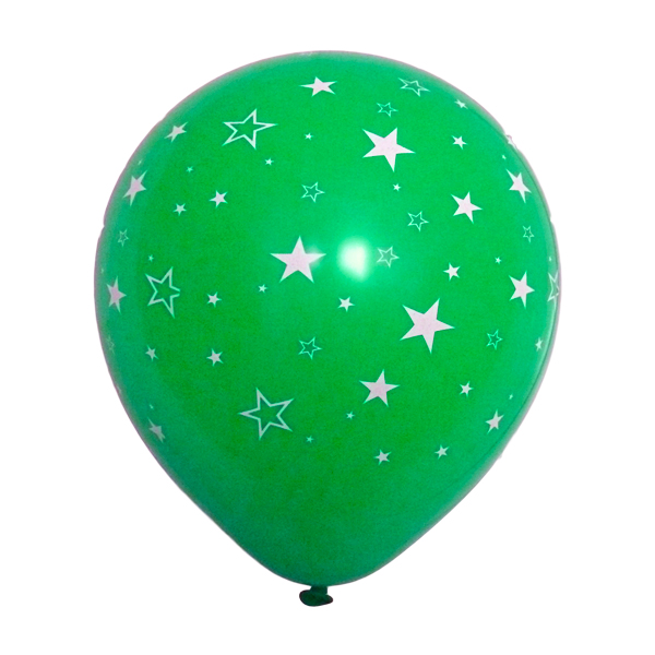 بادکنک طرح ستاره سبز لاتکسی 