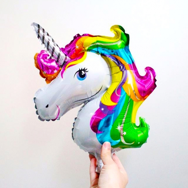 بادکنک فویلی اسب تک شاخ Unicorn - سایز کوچک کد 03