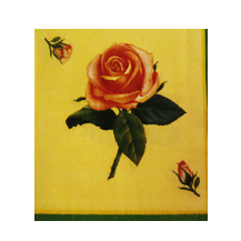 دستمال کاغذی کلاسیک - طرح 09- طرح گل زمینه زرد 20 عدد 