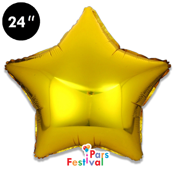 بادکنک فویلی ستاره طلایی - 24 اینچ (60 سانت) 