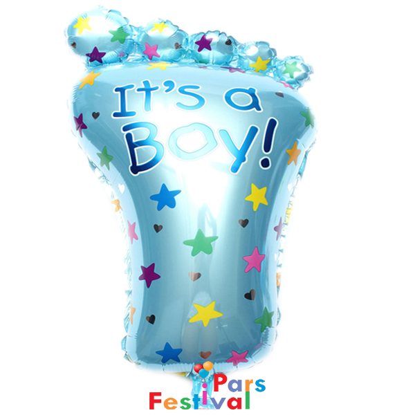 بادکنک فویلی ردپا (قدم) تبریک فرزند پسر It's a Boy