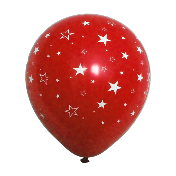 بادکنک طرح ستاره قرمز لاتکسی 