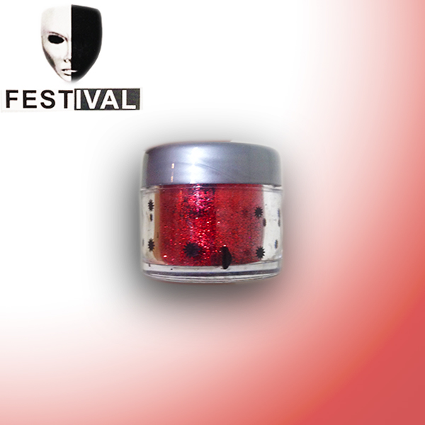 پودر اکلیل صورت - رنگ قرمز (سایه اکلیلی) با برند فستیوال FESTIVAL - وزن خالص 8 گرم  